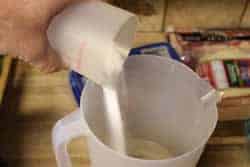 Add salt to brine