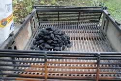 Pile of charcoal
